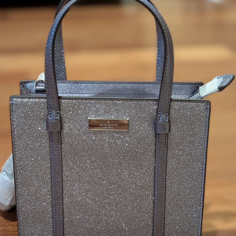 Kate Spade Lavender/Silver Tote with Modern Elegance